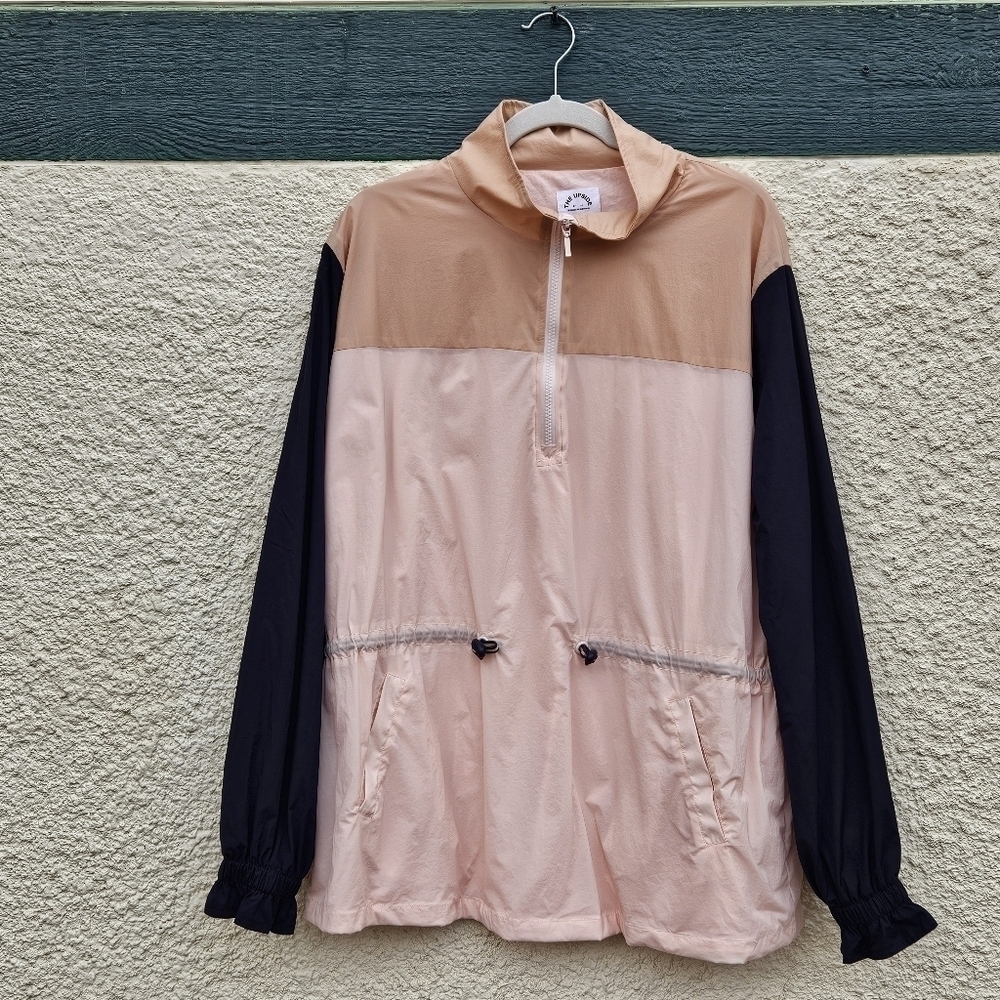 The Upside pink and blue lightweight pullover jacket Yoko anorak L/10